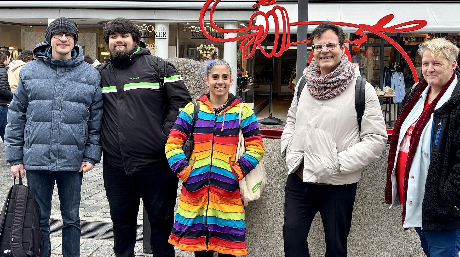 Schüler in der Stadt