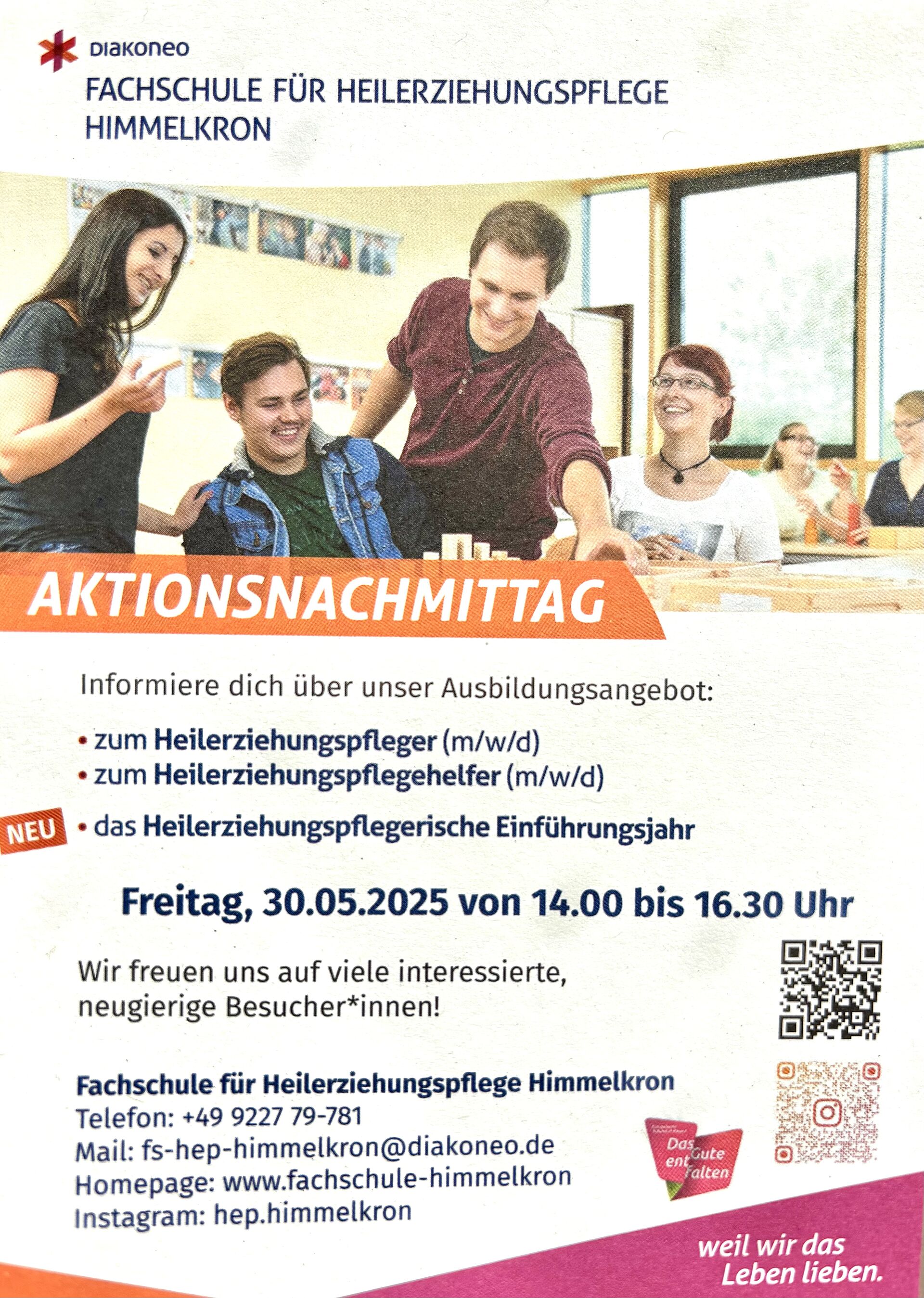 Flyer mit Informationen