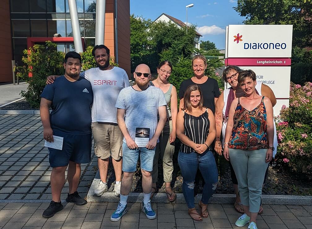 Gruppenbild von Schülern der Fachschule Himmelkron